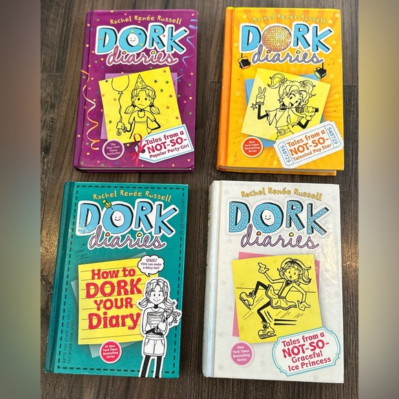 Dork Diaries 'Not-So' Series - Mixed Lot Hardcover Books Numbers 2, 3, 3 1/2 & 4 - Picture 1 of 5